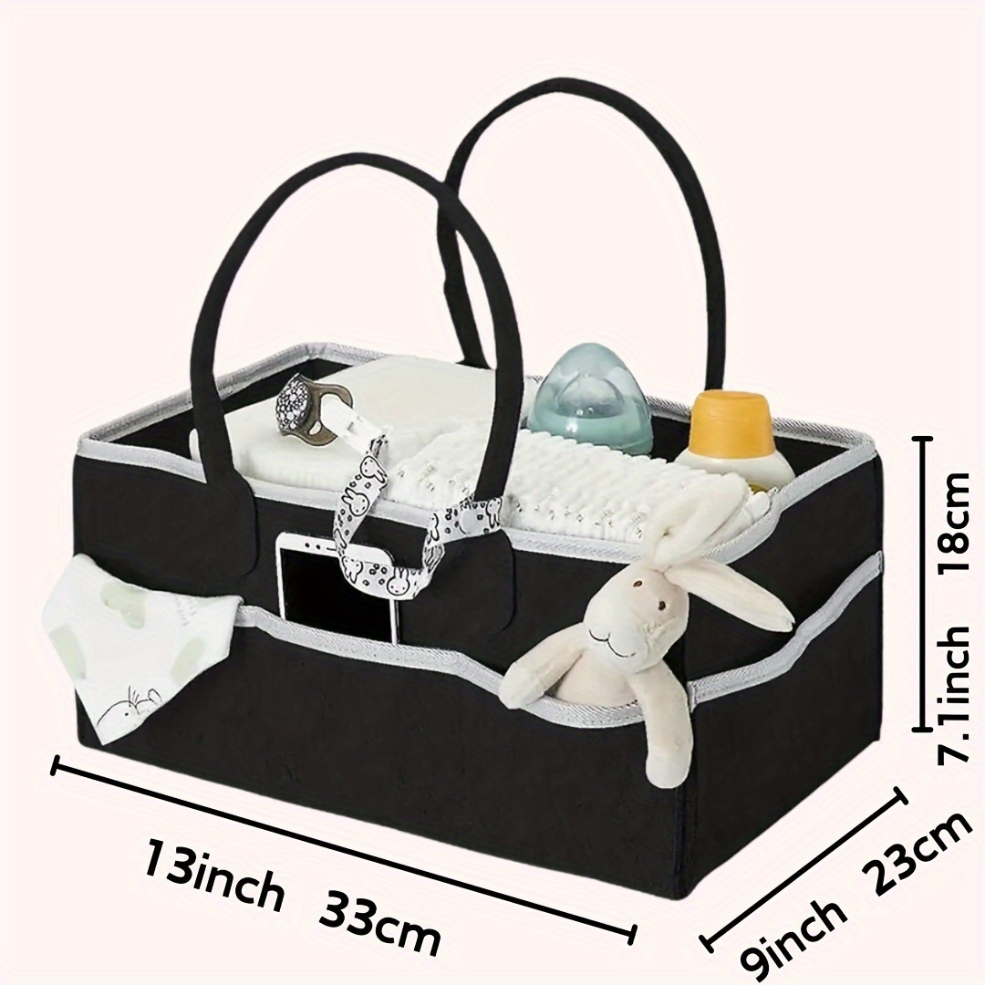 Spacious Felt Diaper Storage Bag for Parents