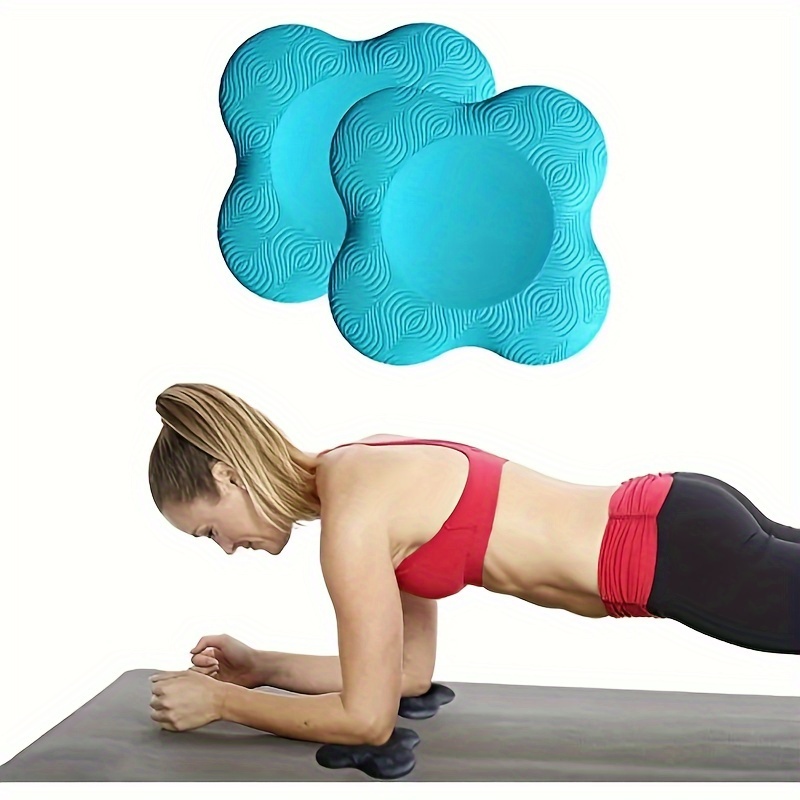 

2pcs Yoga Kneeling Mat, Portable Thicken Support Mat, Suitable For Sports And Fitness, Yoga Training
