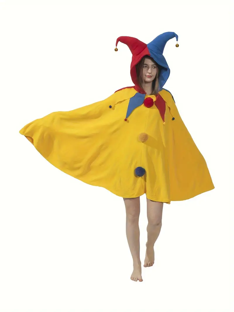Parrot Party Poncho Adult Red Yellow Parrot Party Poncho Adult Red Yellow
