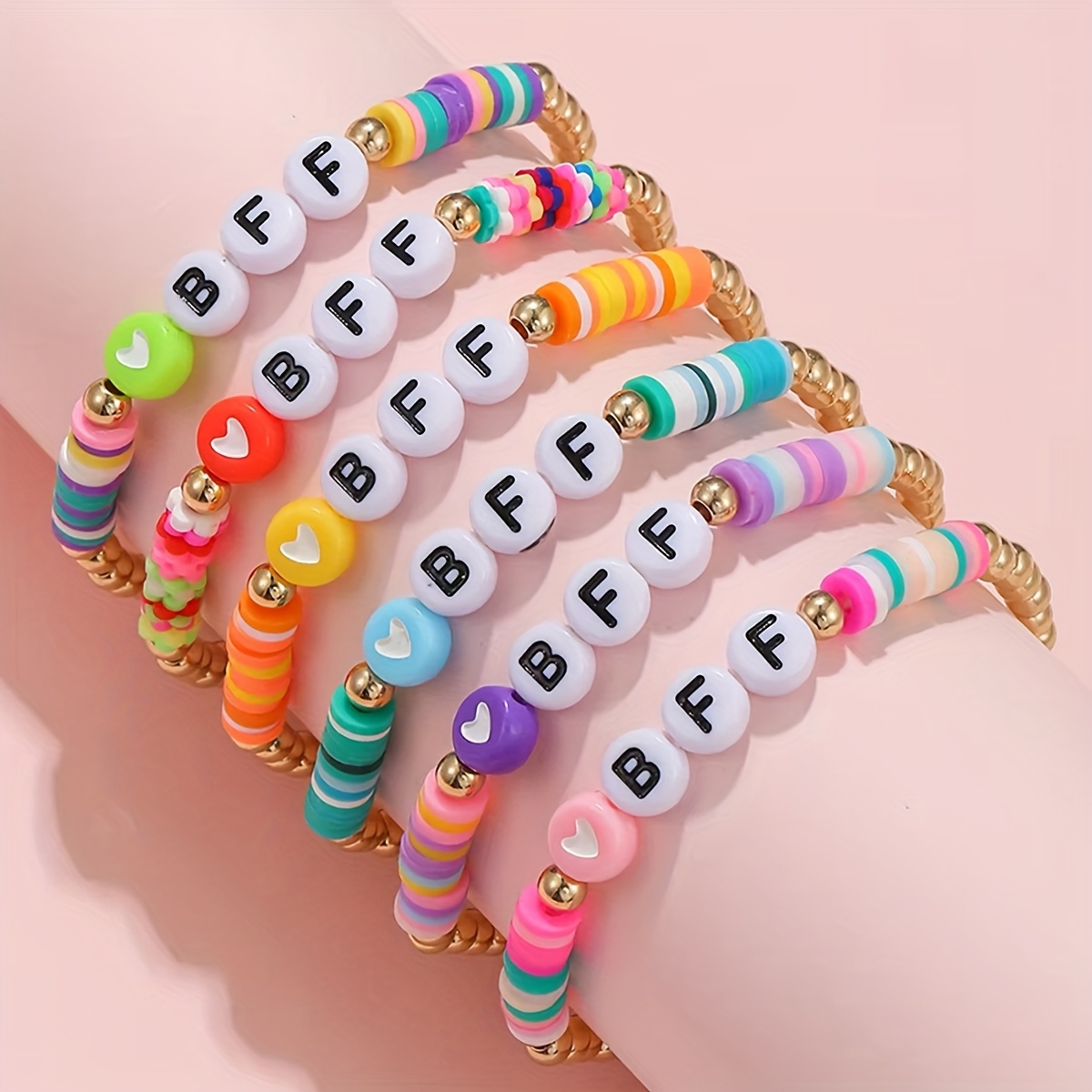 

6pcs Bff Bracelet Set - , For & Gifting