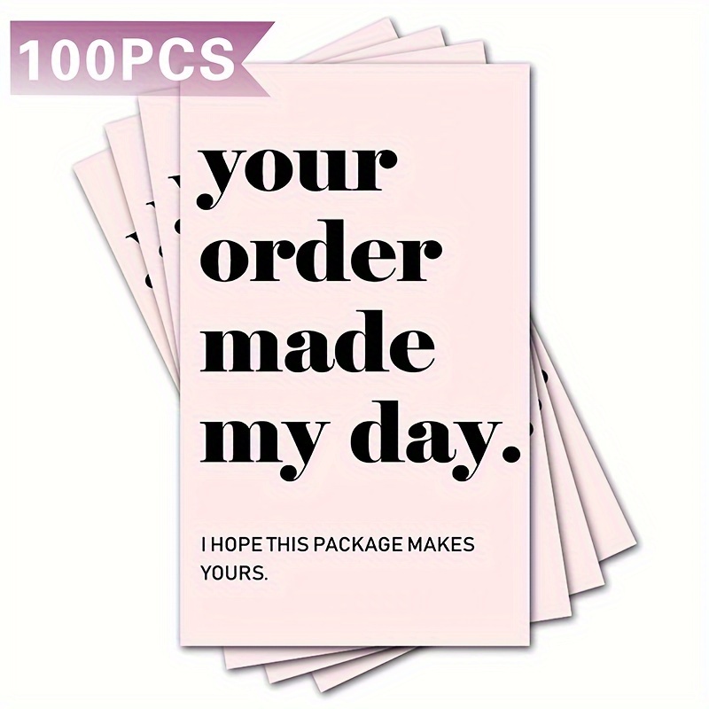 50   100 cards for your order have   made including   cards and customer thank you cards thank you for supporting my small business   are suitable for online handmade products retail stores and customer packaging inserts