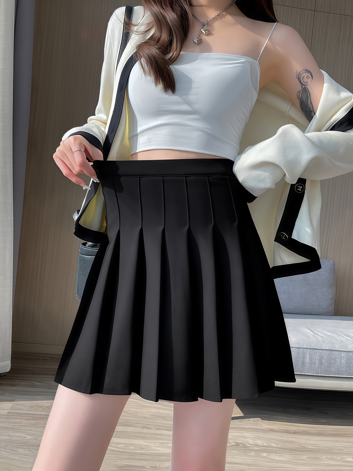 2026 Women's Pocket Pleated Skirt