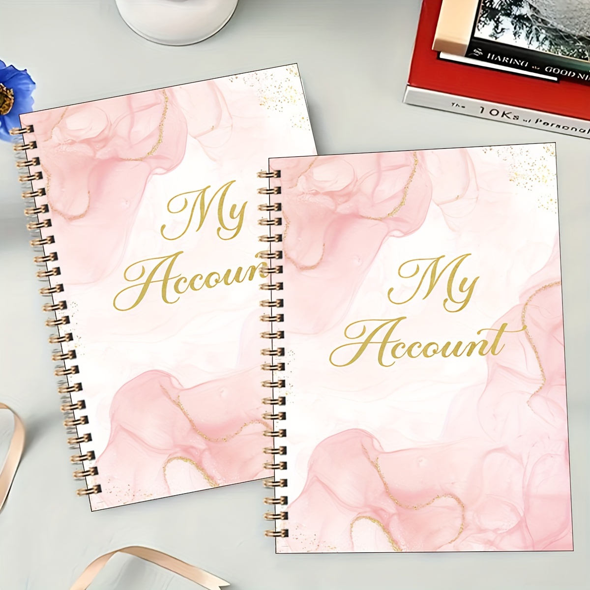 

1pc/2pcs Accounting Ledger Book - A5 Check Register For Small Businesses & Personal Use, Account Book For Tracking Money, Expenses, Deposits & Balance,