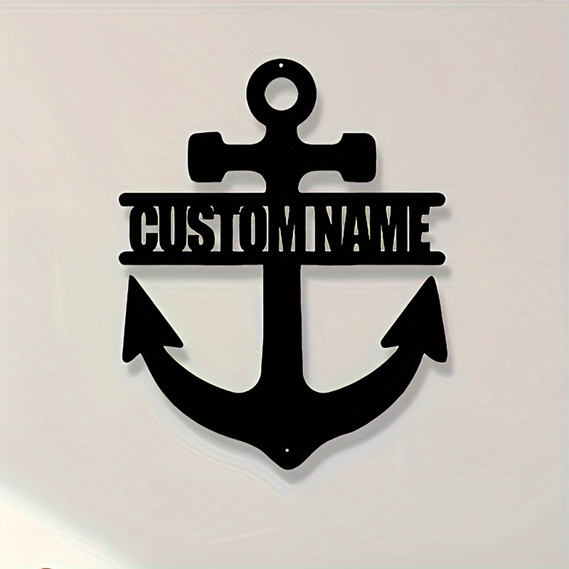 

Personalized Anchor Metal - For & , -adhesive No-install Metal Plaque For , De , 's Day, Day,