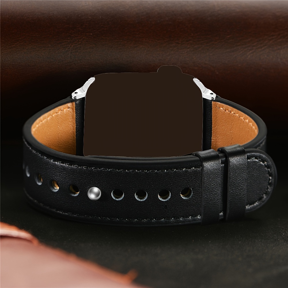 Leather Strap For Apple Watch Ultra 2 49mm 45mm 41mm 44mm 40mm 42mm 38mm  Women Men Iwatch Leather Band Bracelet Wristband For Apple Watch Series 9 8  7
