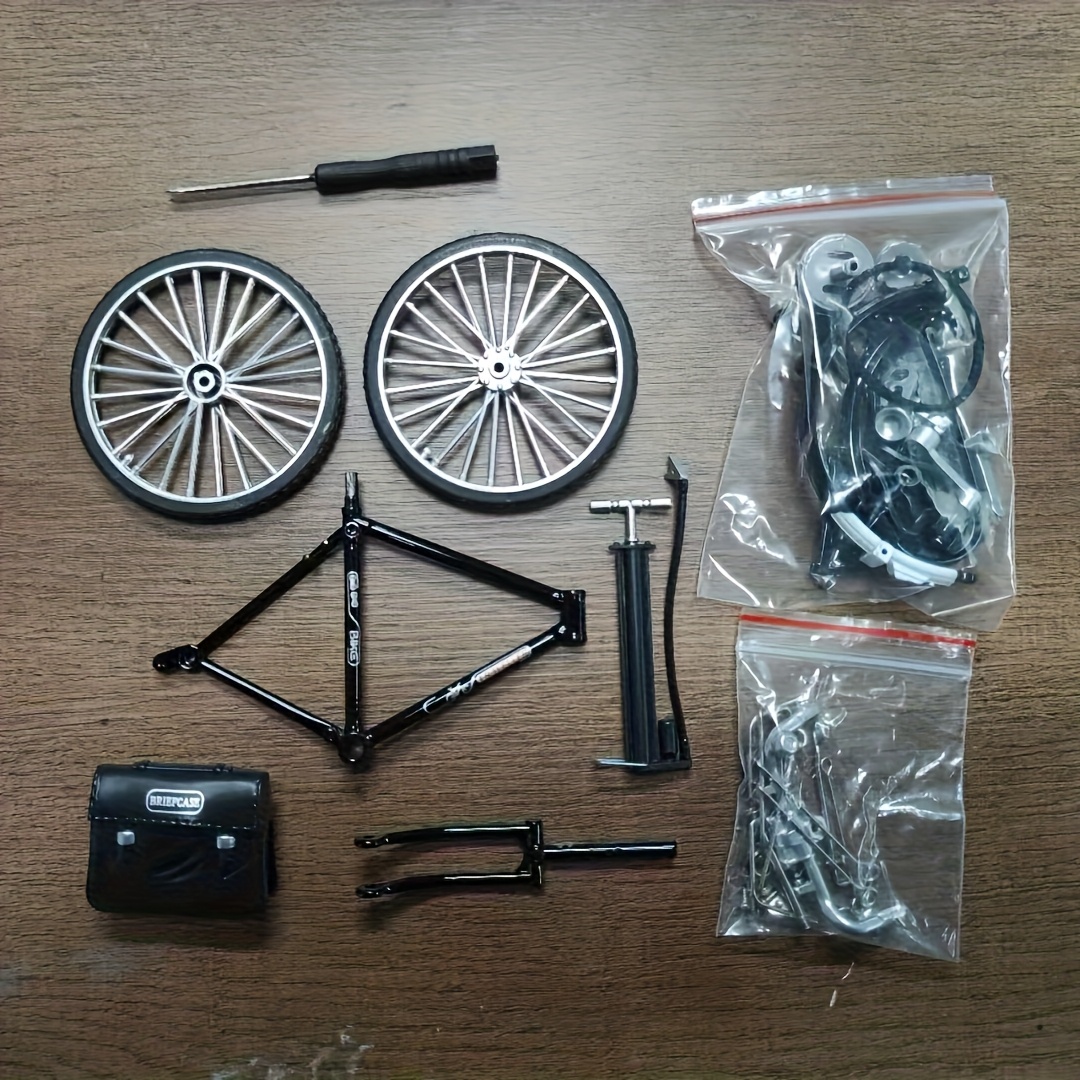 复古金属自行车模型套装 - 4.3英寸/7英寸桌面展示与收藏 | diy复古拼图，耐用合金工艺品 | 独特男士生日礼物/父亲节礼物 商品详情 3