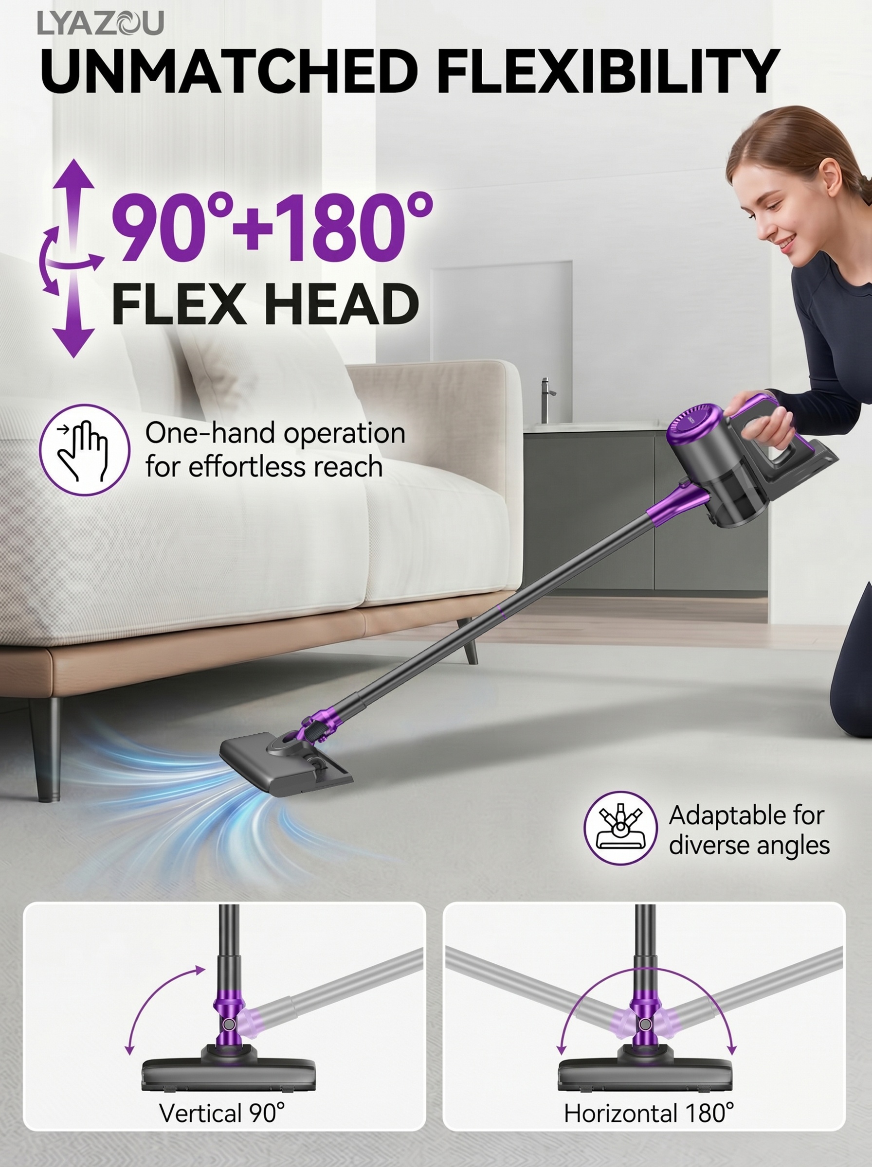 4 in 1 high power handheld vacuum 10000pa suction 50000rpm motor   hurricane mode large dust cup 5 cleaning attachments lightweight   usb fast charge fits home carpet pet hair car sofa ideal holiday gifts Product details 4