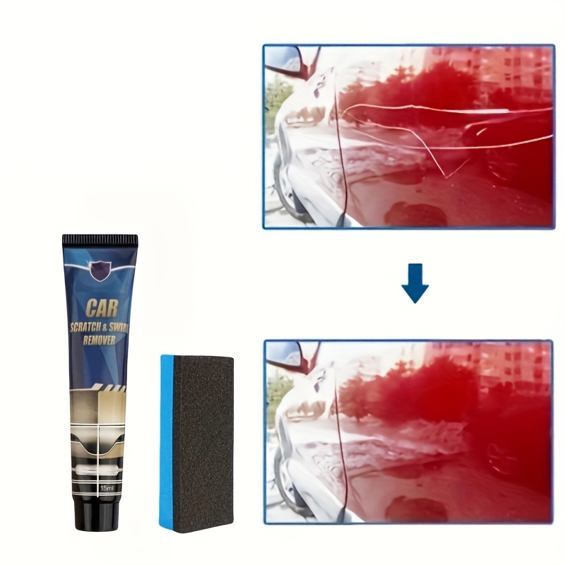 Instant Car Scratch Repair Wax - Shine Enhancer & Paint Protector, Polishes & Removes Marks, Maintenance in a Bottle for RVs & Vehicles Car Scratch Remover Car Scratch Remover for Deep Scratches RV Washes, RV Waxes