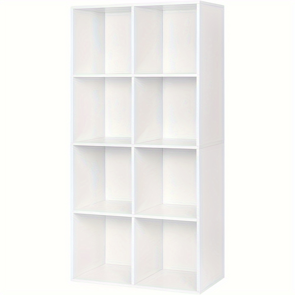 Bookcase Standing Shelf Storage Shelf Room Divider Office Shelf Filing Cabinet Mdf 8 Compartments, Standing Shelf
