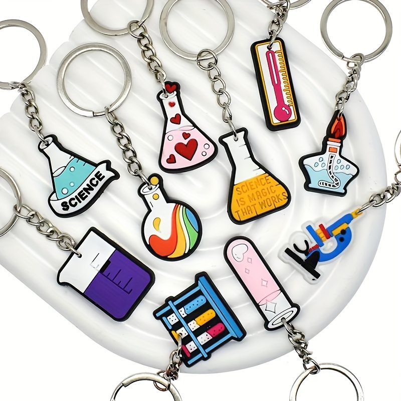 Biomar Labs Schlüsselanhänger Aus Edelstahl – Flammen & Schädel-Design, In Geschenkbox, 70x36 Mm