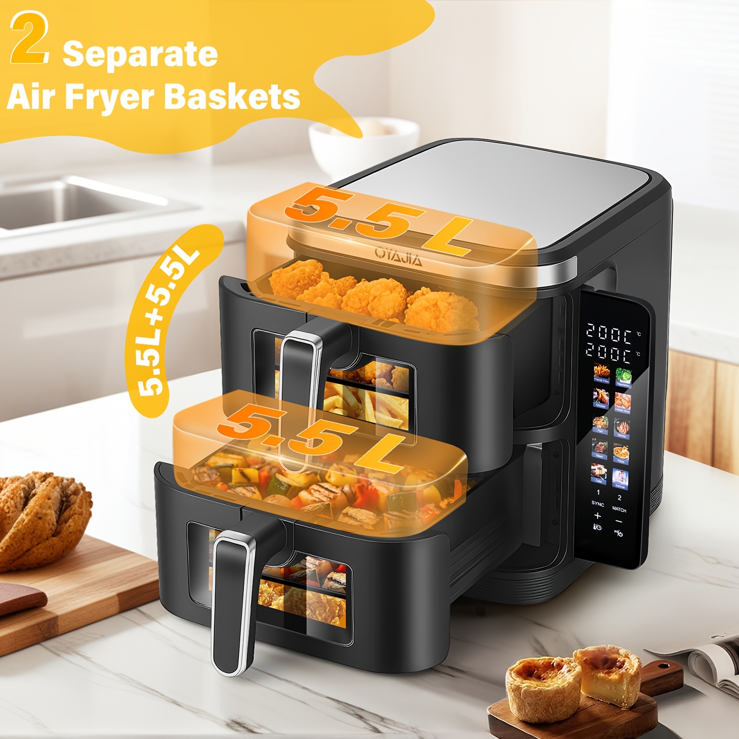 11L Xxl Dual Stack Airfryer