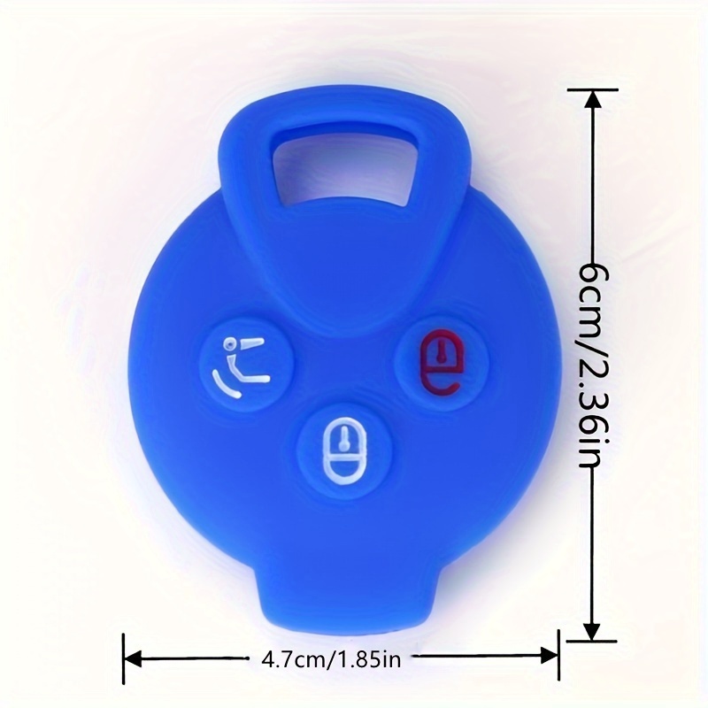 Silicone Car Key Case Remote Cover Smart 451 - Temu