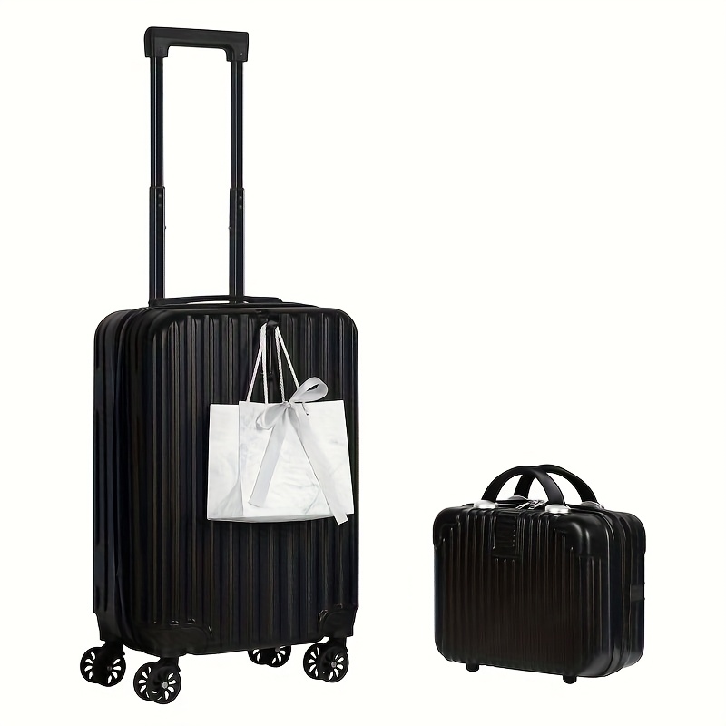 TEMU 2pcs Carry On Luggage 14-inch, 20-inch Suitcases With Spinner Wheels Airline Approved Luggage Hardside Suitcase Carry-on Luggage Bags For Travel