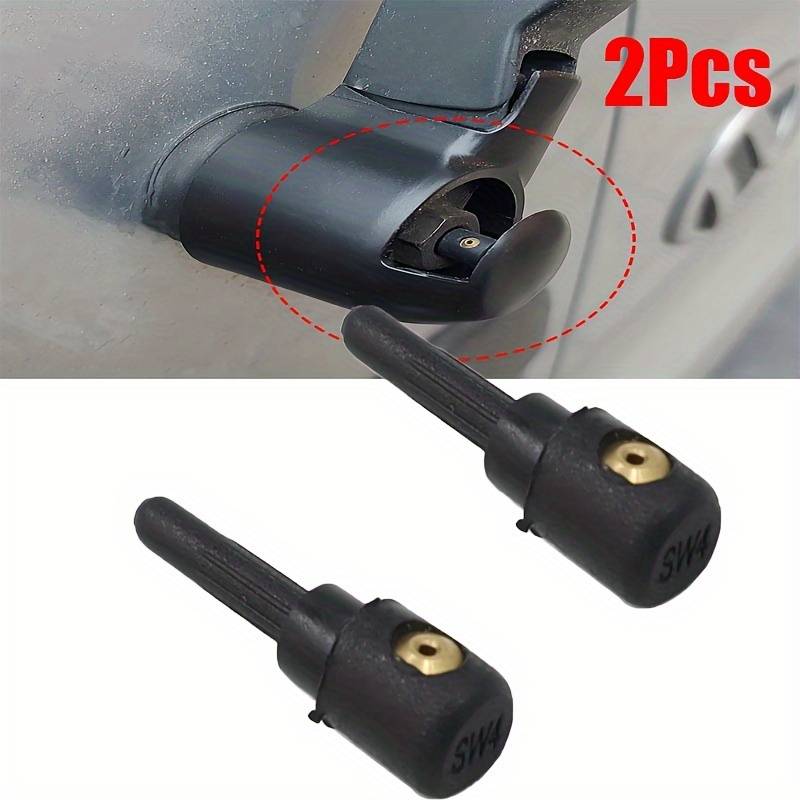 CarBole 2-Pack Universal Windshield Washer Nozzles - Front/Rear Spray Jets For Car, Truck, SUV (Black)