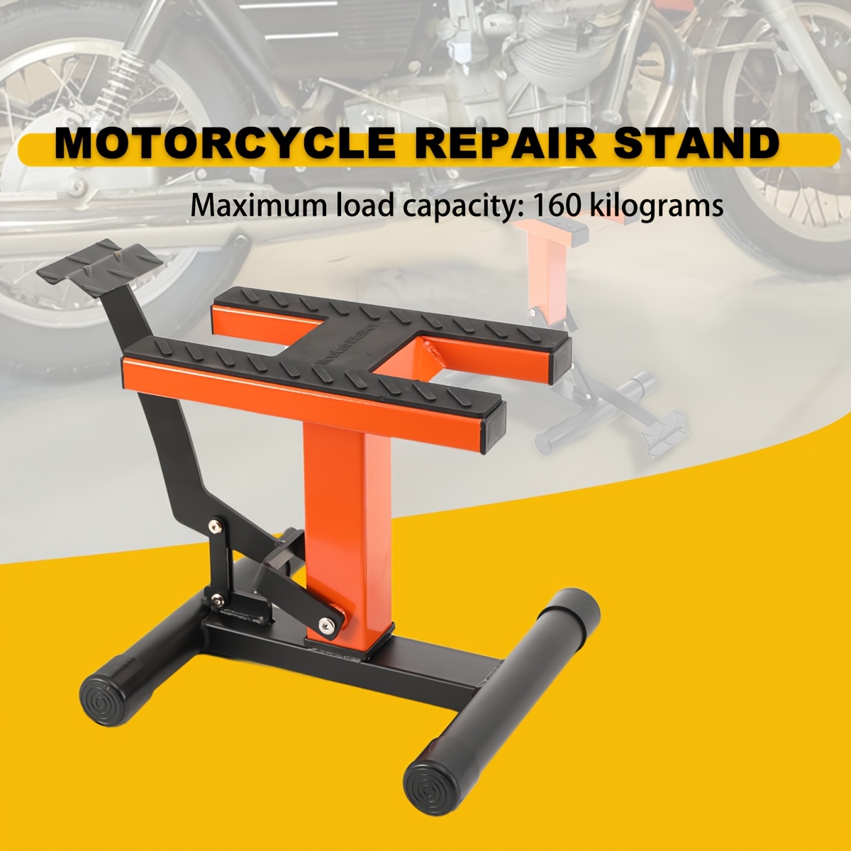 Image of Motorcycle Cross Stands Lift Stands, 160kg Height Adjustable Motorcycle Stands Lift Stands, Lift Stands For Enduro, Cross And Mx Machines Motorcycle Stands Steel Lift Stand