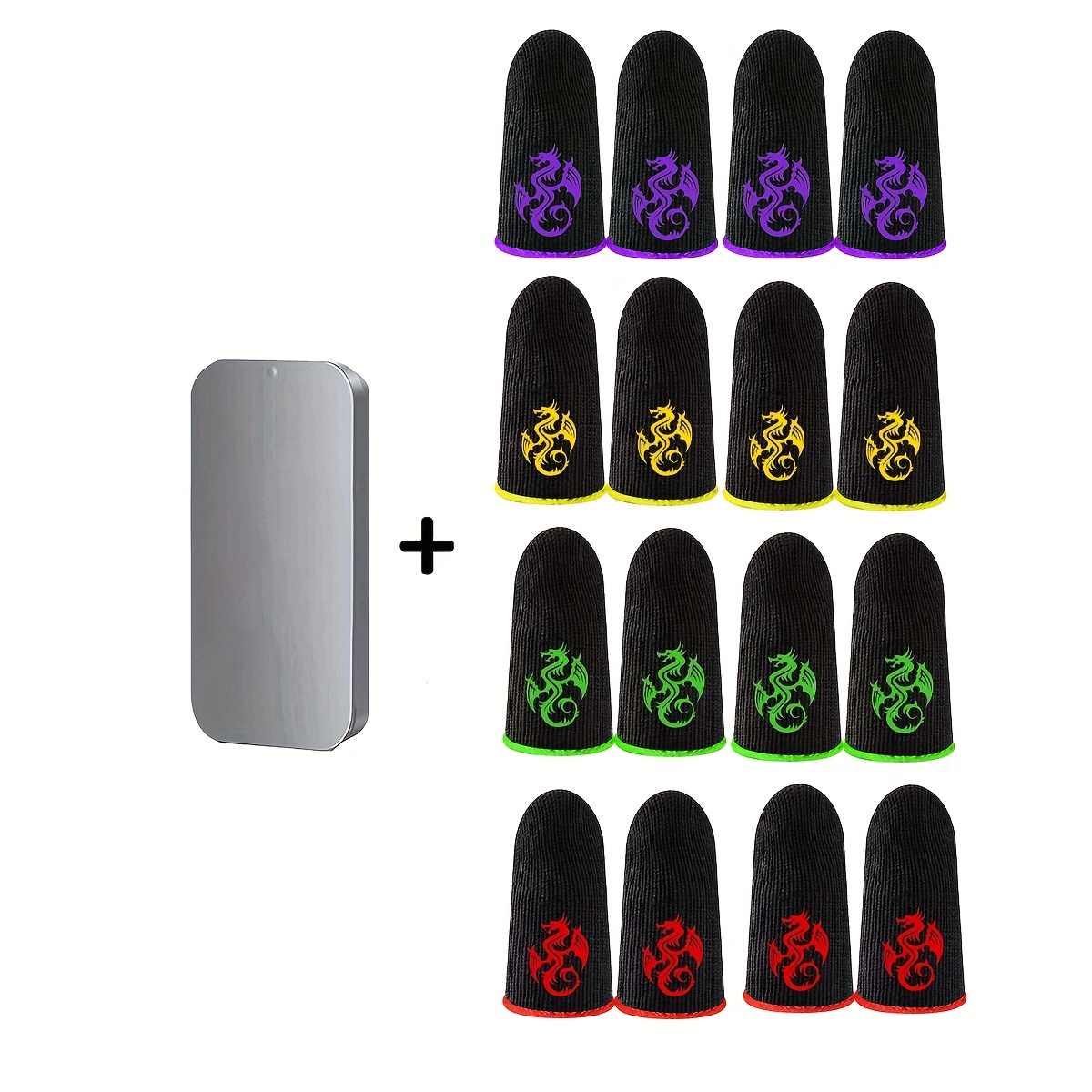 6/8 paar fingerlinge für gaming, daumenlinge mobile gaming anti-schweiß atmungsaktiv nahtlos touchscreen mobile game controller fingerabdeckungen set für  