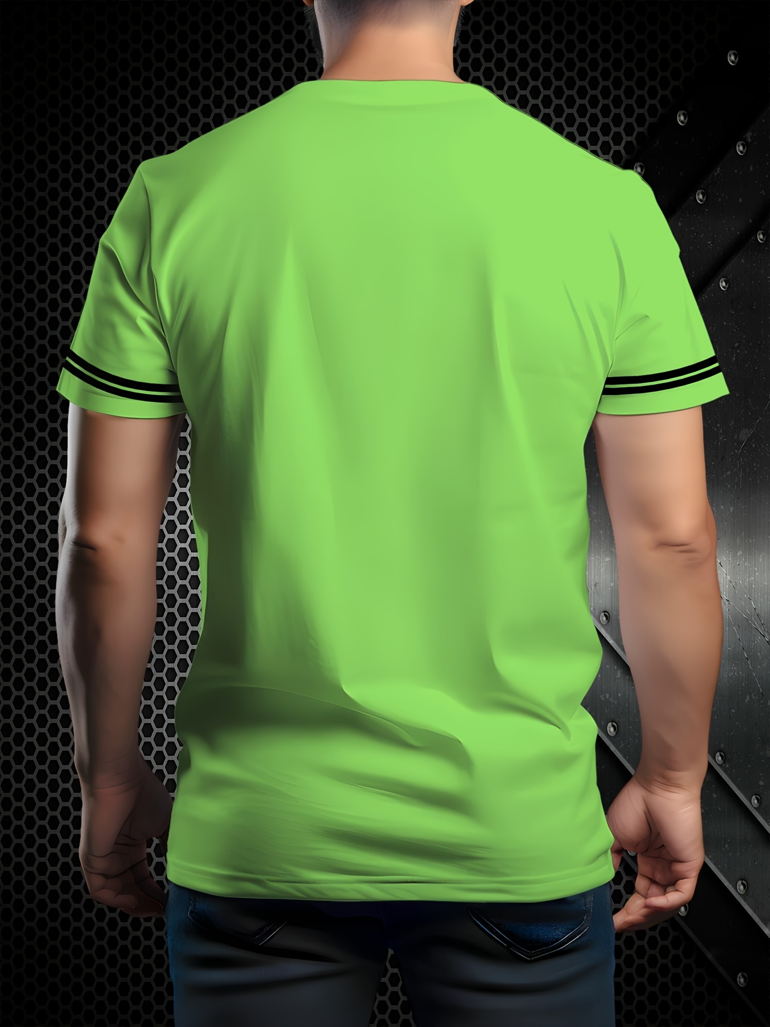 Men's 3D Printed Freedom Script Casual T-Shirt - Summer Short Sleeve Round Neck Tee, Breathable Regular Fit, Machine Washable for Outdoor & Casual Attire