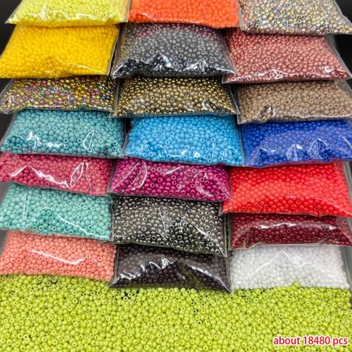 18480pcs 30 colors bohemian style glass seed beads 1 8mm czech glass seed beads bead embellishments jewelry making for jewelry making necklace earrings and bracelets rustic additions enhance your design mothers day gift friend