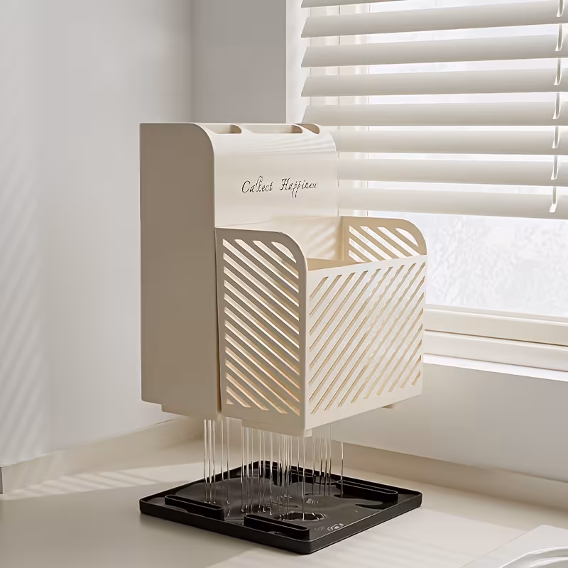 1 combination knife block knife fork chopstick cage storage rack easy to tableware storage box home kitchen knife storage Product details 2