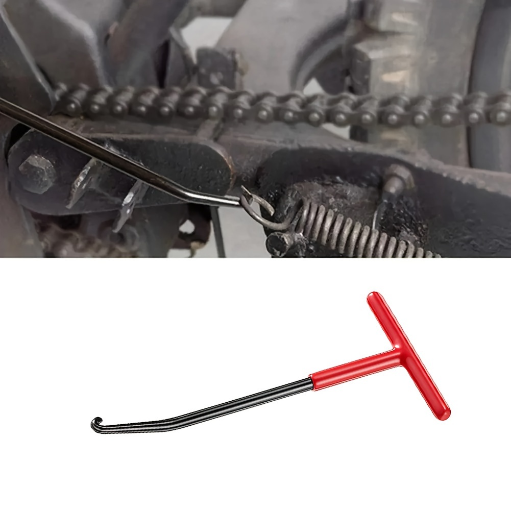 

Motorcycle Exhaust Pipe Spring Pull Hook - T-shaped Disassembly Tool For Auto Repair, No Battery Required