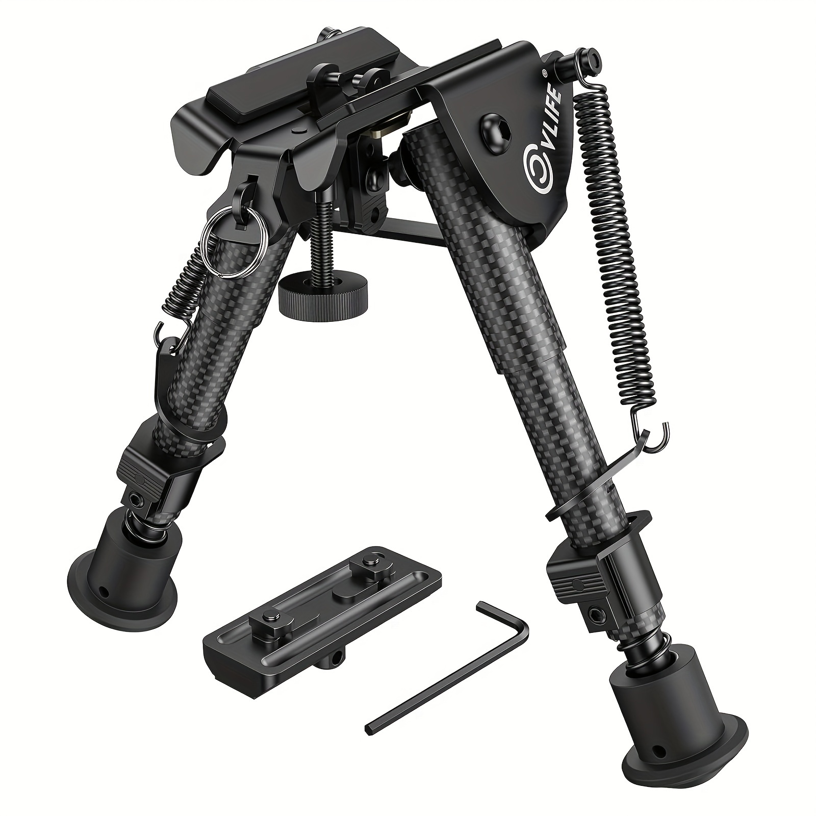 Bipied Picatinny de 6 à 9 pouces avec adaptateur et sangle de f