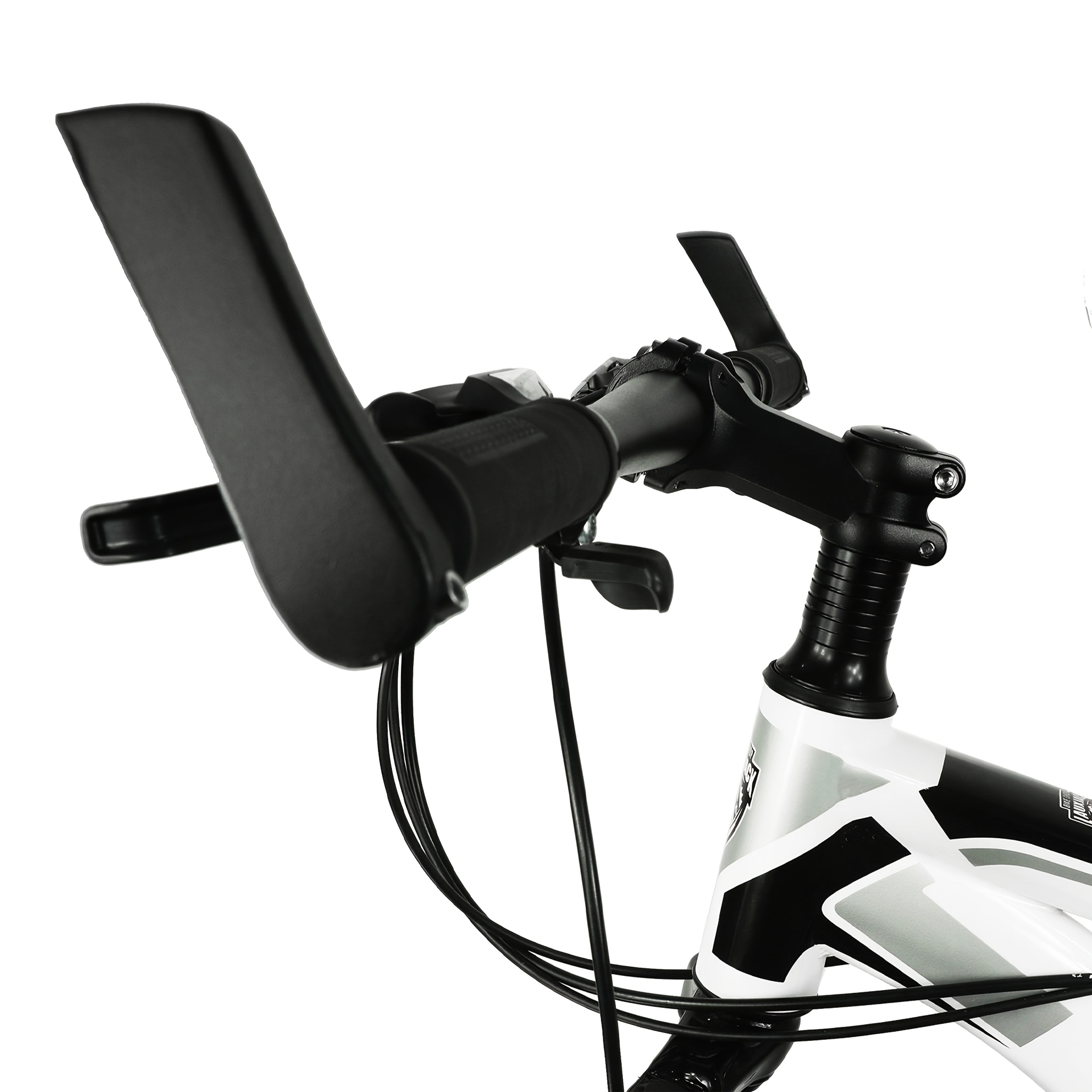 Lauxjack Classic White Mountain Bike - 26 & 69.85 cm, 21-Speed, Adjustable with Front & Rear Disc Brakes,, Aluminum Alloy Wheels, Full Suspension, Includes Mudguards - Ideal for Men & Women, Allterrain Cycling| Bicycle|Aluminum Alloy Bike