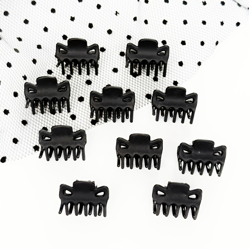 10pcs Of Women' Autumn And Winter Glossy And Matte Small Hair Clips For Half-up Ponytails And Side Bangs, Vintage And Minimalist Small Hairpins