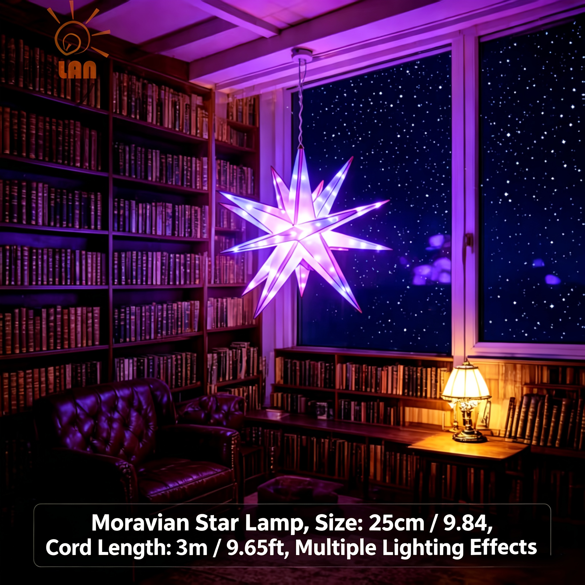 rgb   star hanging lights with 28 lighting   usb powered led star lights   lighting for bedroom office   party porch and home decor great gift   Product details 0
