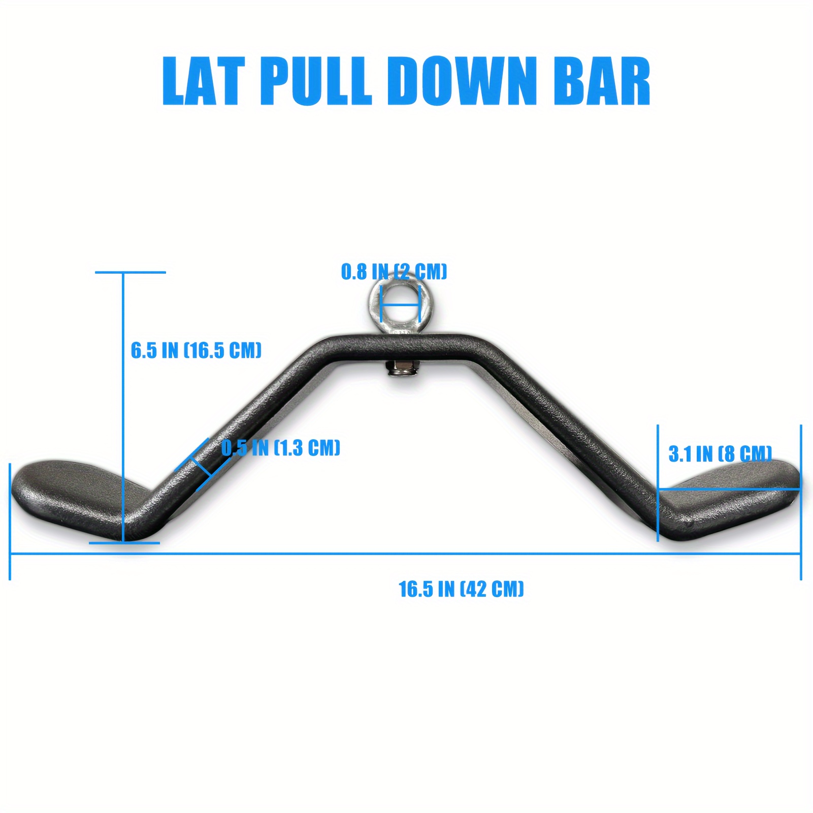LAT Pulldown Attachments Cable Machine Accessories Set For Home Gym Workout