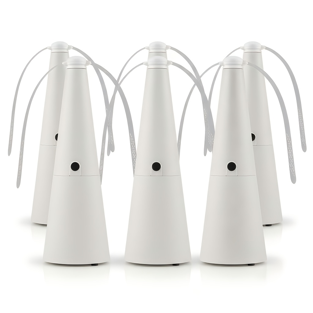 TEMU 6-pack Detachable Fly Fans | Portable Bug And Repellent For Dining Tables, Picnics, And - Design