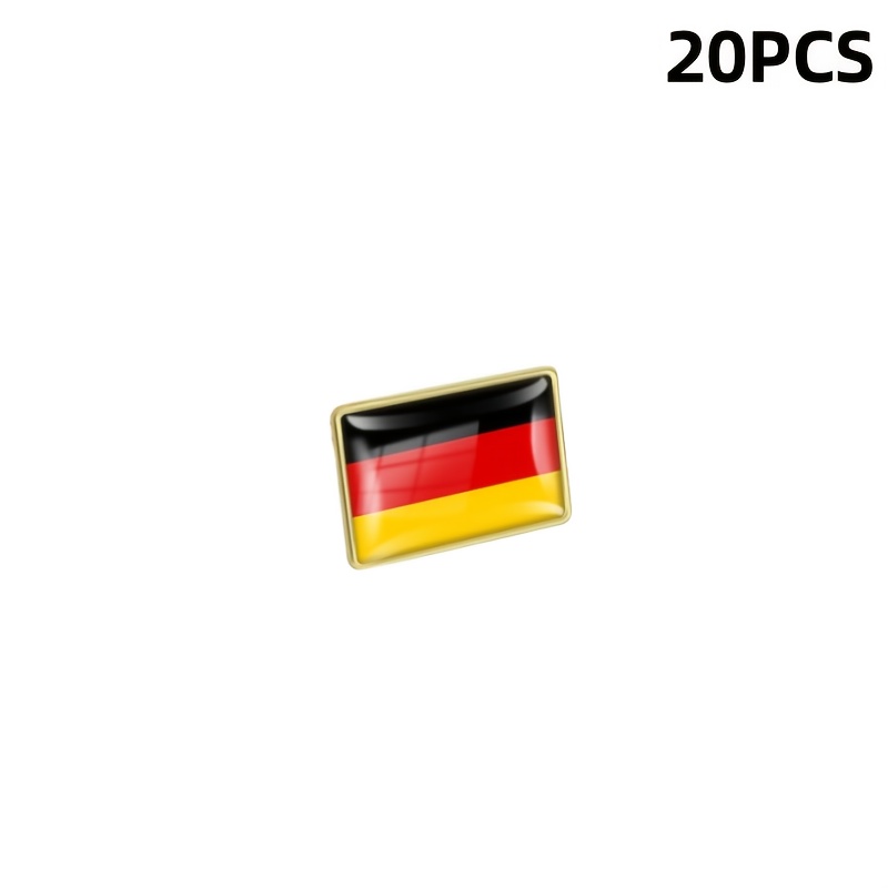 E-shop 20 Broschen mit deutscher Flagge – Accessoires