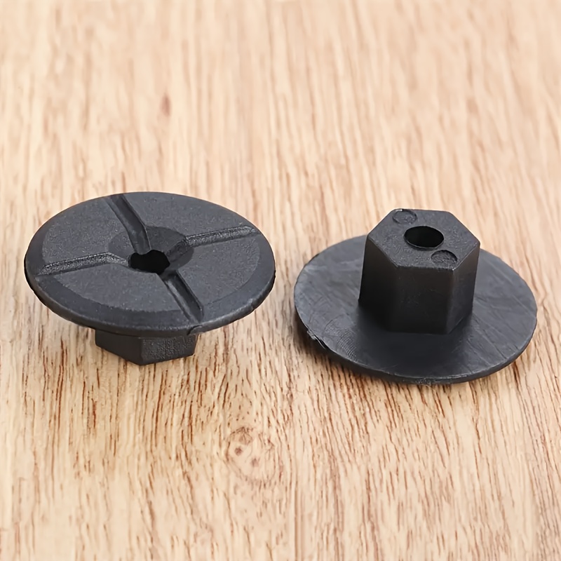 Image of 18pcs Set Of 4mm Plastic Fastener Nuts, Fender Splash Guards, Wheel Arch Bumper Fixing Clips, Rivets, Suitable For Mercedes-benz