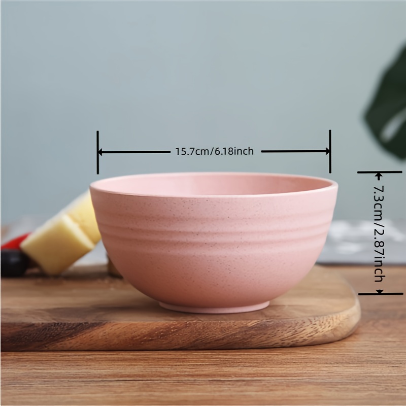 TEMU 4-pack Wheat Straw Bowl Set