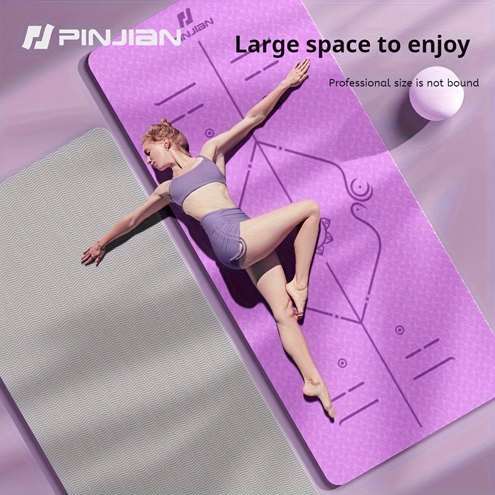 

3pcs/set, Yoga Mat - Non-slip Exercise Mat, 72 By 24 Inches, Perfect For Family Yoga, Pilates, Stretching, Floor And Fitness Exercises - Non-slip Surface