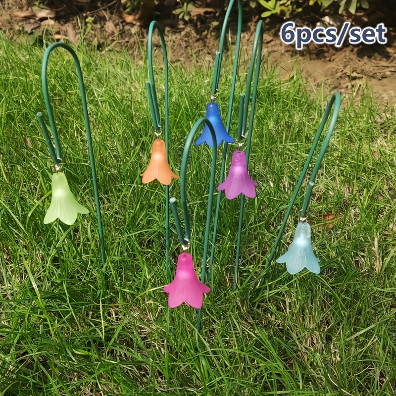 E-shop 【3D】 [3D] 6er-Set Mini Trichterblumen Ornamente - Ideal für Feengarten Dekorationen, Trichterblumen Blumen , Miniatur Landschaften, Bonsai