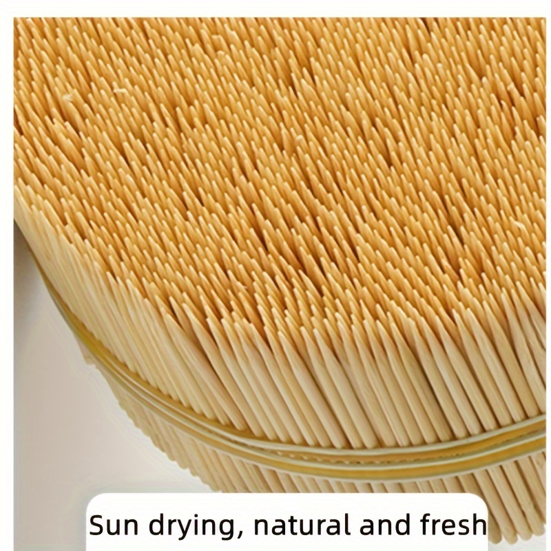 

1pc Of Natural Bamboo Single-headed Toothpicks Disposable Cleaning Fruit Picks