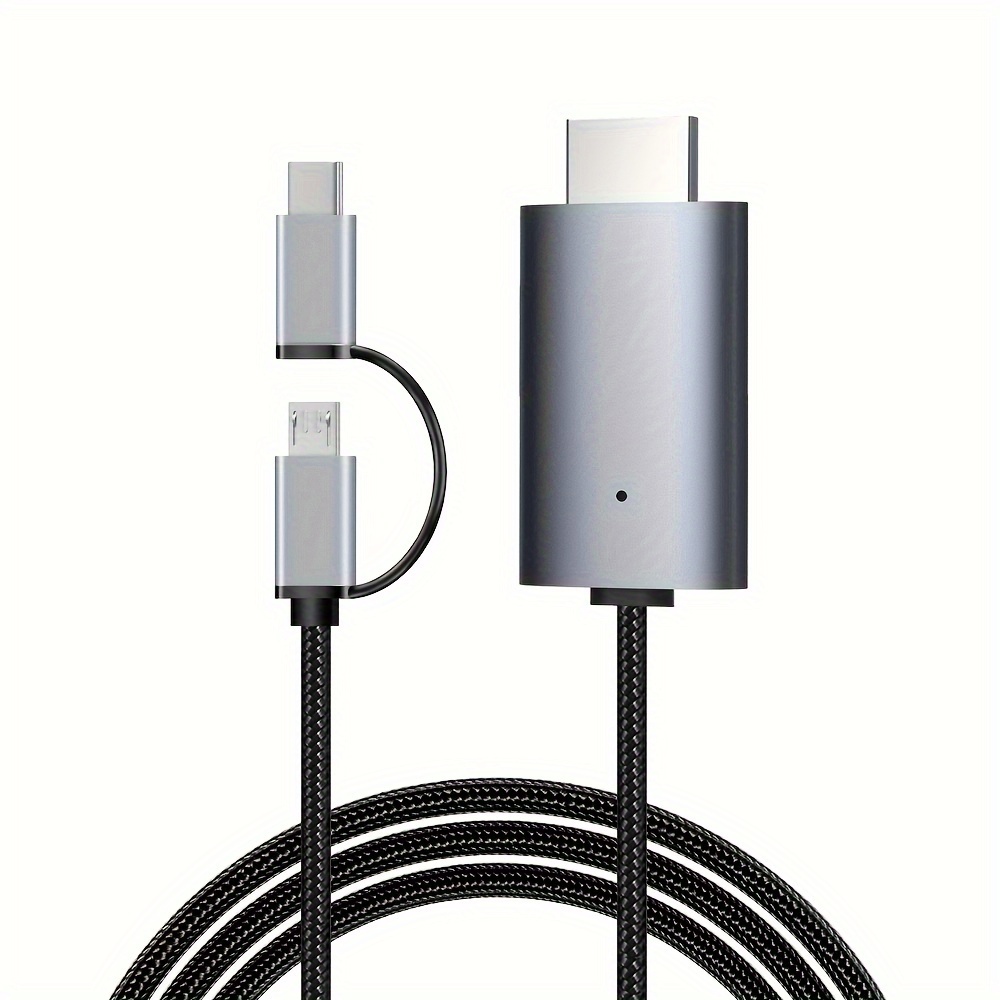 Multi 5 en 1 Universal 3A Cable USB de carga rápida,1.8M/6FT USB A/Tipo C a  Lightning+Tipo C+micro USB Adaptador de cargador sincronización de nylon  para Android/iPhone/Apple/iOS/Samsung/Huawei/XiaoMi : : Informática