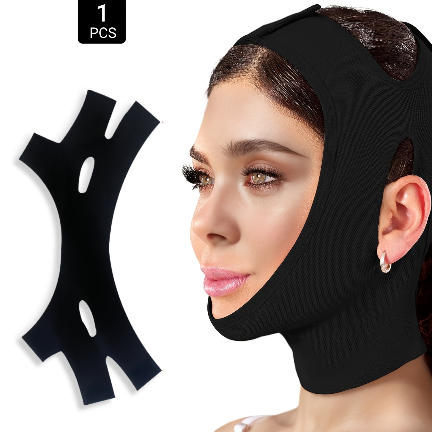 

Hypoallergenic Lifting Mask, Strap For Jaw Toning, Firming Face Shaping Belt, Sleeping Chin Support Band, Facial Contour Enhancer