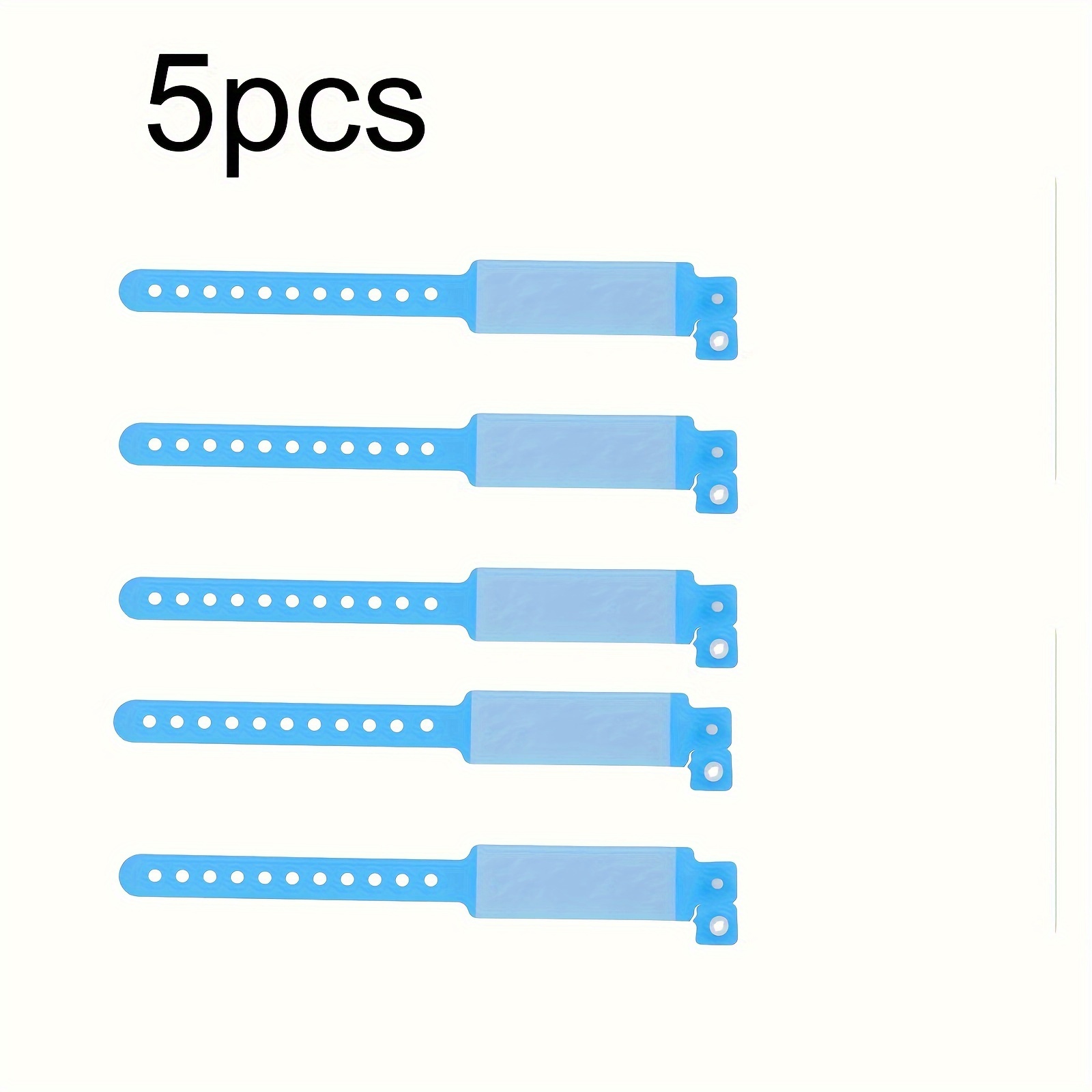 5pcs Amusement Park Adult Id Tickets, Identification Wristbands, Anti-loss Bands