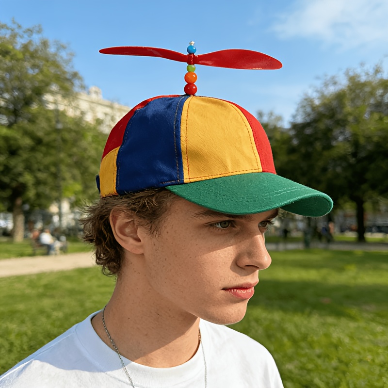 TEMU Men' & Women' Retro Bamboo Dragonfly Propeller Baseball Cap - Color- Retro, Bamboo & Dragonfly Tail, Spring/autumn Casual Outdoor Hat Suitable