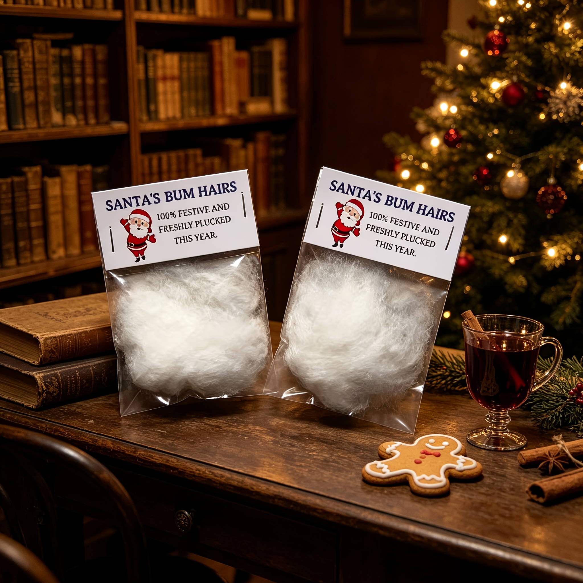 TEMU 2pcs, Poils de Culotte de Père Noël - Cadeau Amusante - Échange de Fête/Bébé de Famille/Reunion de Fêtes/Fête de Noël - Cadeau de Noël Parfait