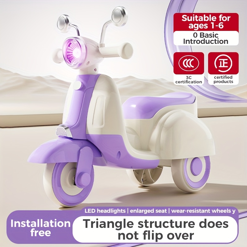 kids walking aid scooter lights balance bike Temu Pakistan