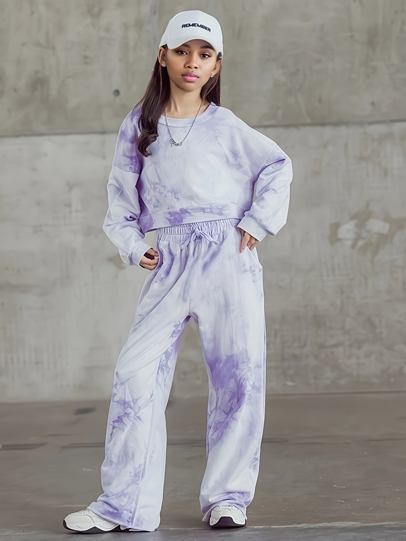 Sweatshirt Tie Dye Piece Pants Set Girls Tie Dye Sweatshirt Short