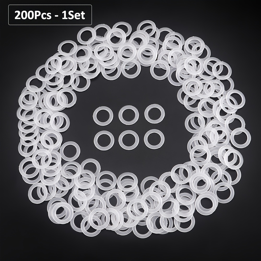 100 pz/lotto pratici anelli di plastica borse fai da te cinghia indumento tessura fornure artigianato creativo accessori per maglieria diametro 2cm  15