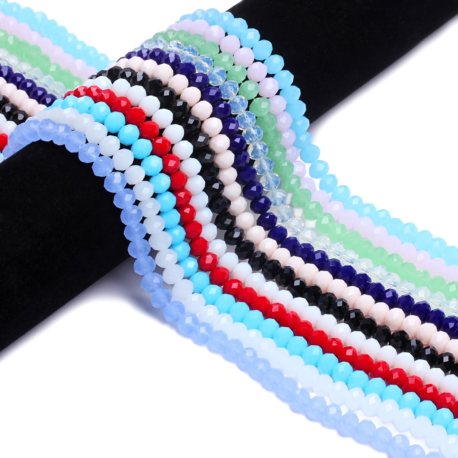 

1 String Of Premium Solid Color Glass Beads, 4/6/8mm - Ideal For Making, Bracelets & Necklaces - High- Supplies With Assorted Colors, Beads For Jewelry Making