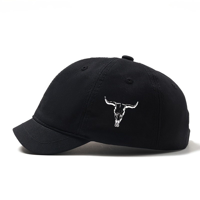 TEMU A Unisex Printed Baseball Cap, Featuring A Fashionable Classic Short Brim Curved Visor Design. Perfect For Casual Occasions, This Trucker