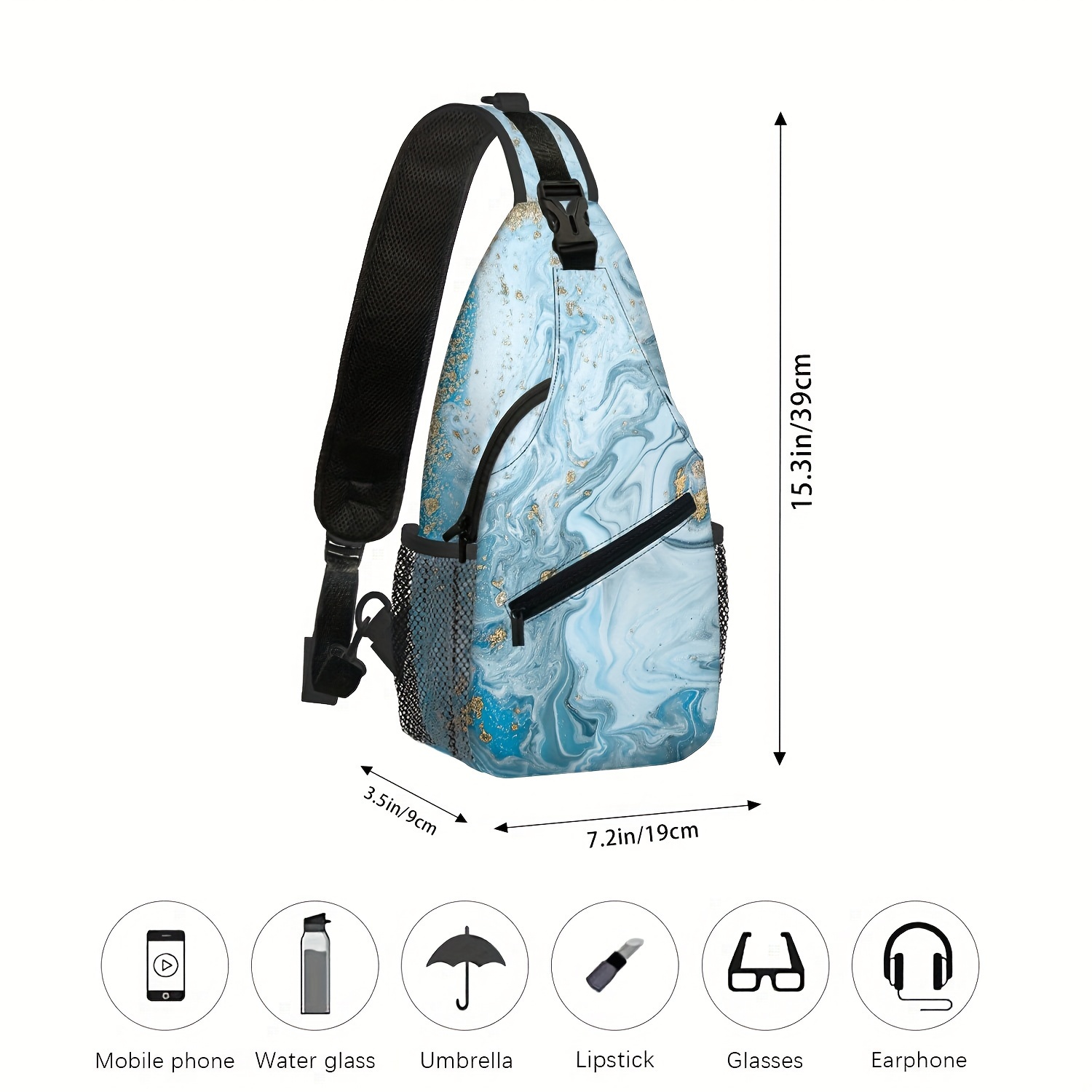 ocean sling bag versatile crossbody backpack Temu