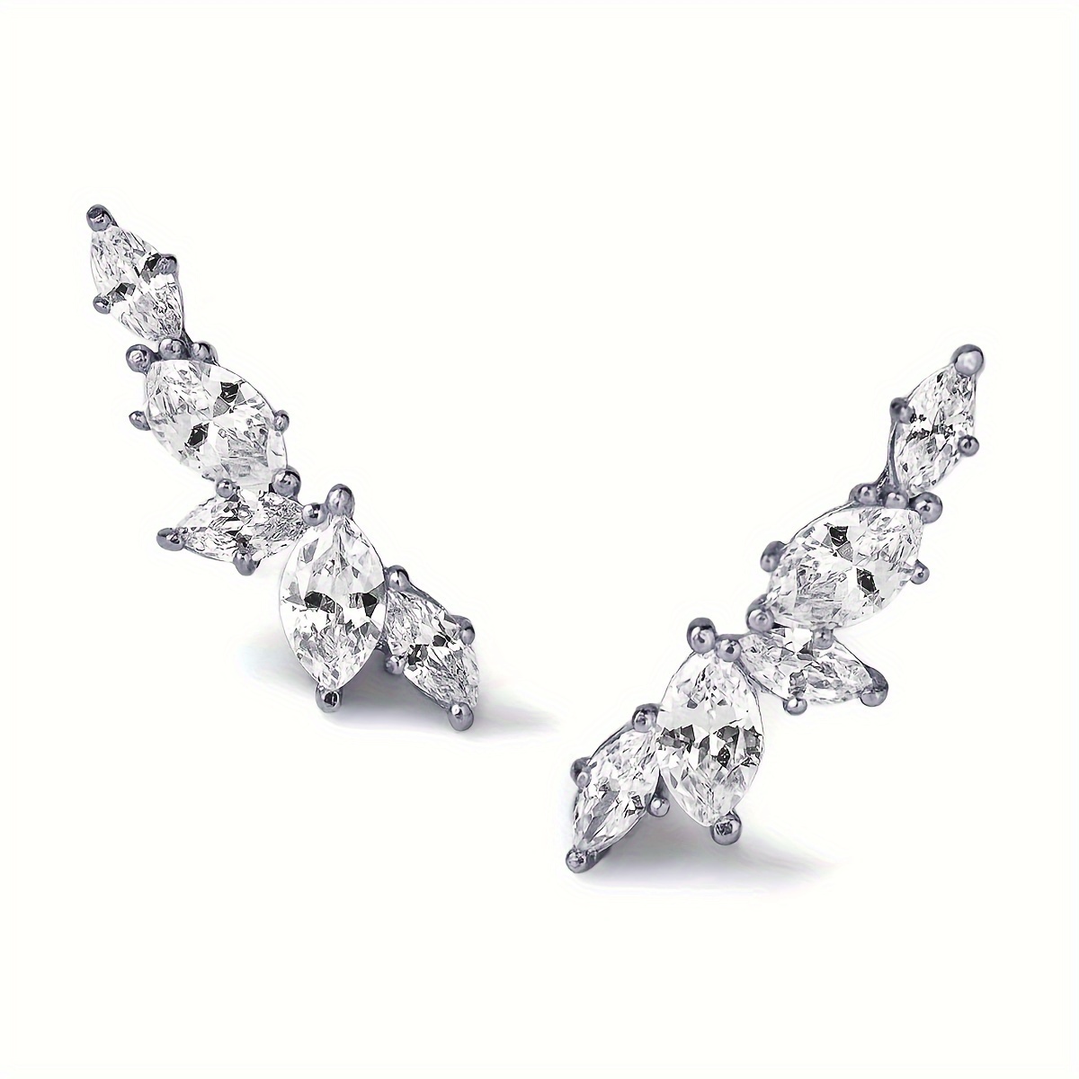 TEMU Orecchini a Lobo Minimalisti Creativi in Zirconia per Donne, Gioielli per Fidanzamento, Matrimonio e Feste, Accessorio per e Vacanze, Regalo per