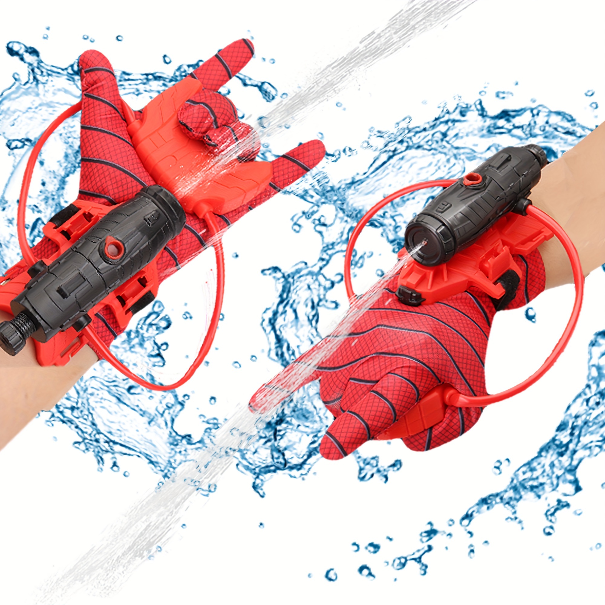 

2 Sets Spider Web Shooters Toy Water Wrist Launcher With Glove, Hero Wrist Water Blaster Sprayer Set, Water Pistol, Cosplay Spider Shooters Game, Christmas Gift Christmas Gift
