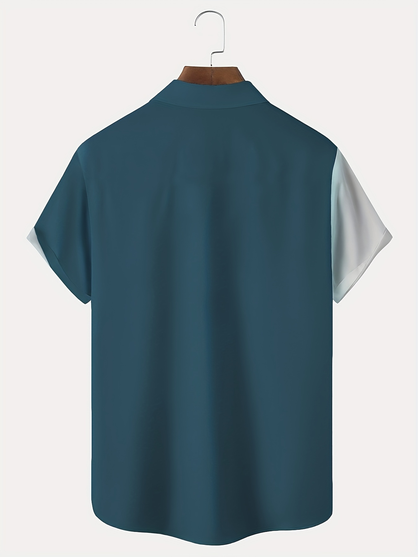 Men'S Vintage Tropical Coconut Tree Gradient Shirt - Turquoise to White Ombre Button-Up Beach Shirt with Palm Tree Print, Non-Stretch Fabric for Casual & Formal Events - All-Season Tropical Vacation Outfit - Plus Size Friendly Classic Collar Button Front Placket, Beach T Shirt, Summer Outfit, Retro Style, Durable Construction, Short Sleeve Top, Summer Wardrobe, PLUS SIZE, Spring And Summer Tropical Vacation Outfits (Short Sleeves/Long Sleeves), HAts/ShIrts/Pajamas, Beachy Items